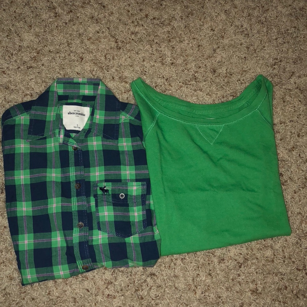 Abercrombie kids lot of 2 shirts